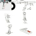 thumbnail image 3 of Swing Down Stabilizer Jack, 2PCS Galvanized Adjustable Trailer Stabilizer Jacks High Strength  for RV Trailer, 3 of 7
