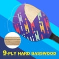 thumbnail image 2 of Unique Bargains Pickleball Paddles Set with 2 Wood Pickleball Rackets 4 Pickleball Balls & Carry Bag, 2 of 7