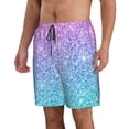 thumbnail image 2 of Naloa Multicolor Glitter Men's Beach Shorts, Surfing shorts, Swim trunks, Quick Dry Swim Trunks for Surfing Beach Fun - 3X-Large, 2 of 9