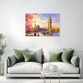 thumbnail image 4 of ZHONGYUTONG London Canvas Wall Art Cityscape Picture London Theme Painting Big Ben Tower Artwork Modern Poster for Living Room Decor Framed (12.00" x 18.00"), 4 of 5
