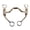 Natural 128, variant on 4-1/2" Hilason Malleable Iron Nickel Plated Colt Breaking Horse Mouth Bit