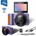 thumbnail image 5 of 4K Digital Camera with Flip Screen | Auto Focus, Close-up Photography, Rechargeable Battery, Wi-Fi Capability, 32GB Memory Card Included, Ideal for Students and Photography Beginners, 5 of 13