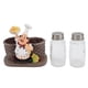 thumbnail image 2 of Soporte Para Estatura De Chef, Base Gruesa, Resina Sintética, Decoración De Chef, Resistente Al Desgaste, Con 2 Botellas De Salsa De Vidrio Para El Hogar, 2 of 7