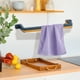 thumbnail image 4 of Organizador de soporte para pantuflas de baño montado en la pared para esquinas de espacios pequeños, pasillos convenientes para mantener limpio y Azul perfecl porta zapatillas, 4 of 7
