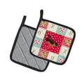thumbnail image 2 of Carolines Treasures CK5294PTHD Silver Bantam Duck Love Pair of Pot Holders, 7.5HX7.5W, multicolor, 2 of 4