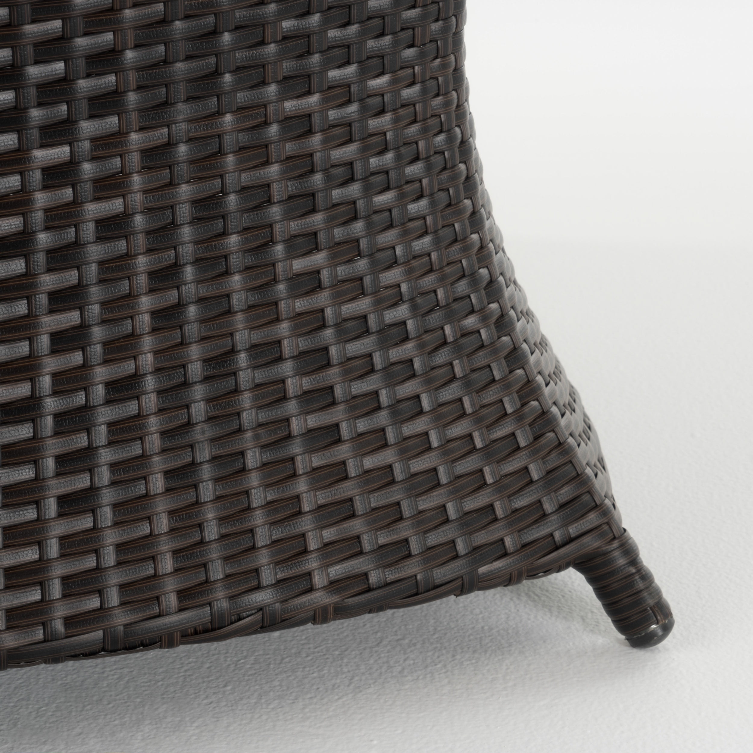 Amarelle Outdoor Wicker Side Table, Multibrown