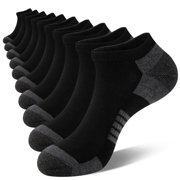 Calcetines COOVAN para hombre, 10 pares, cómodos y de corte bajo