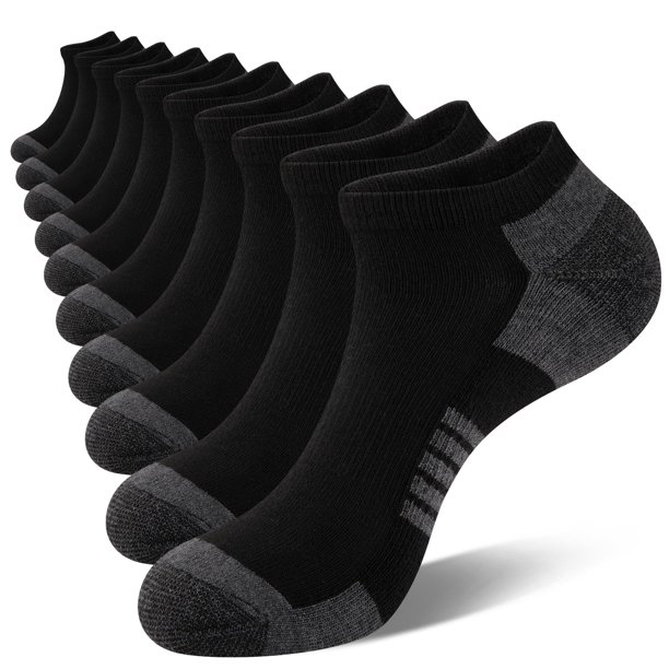 Calcetines COOVAN para hombre, 10 pares, cómodos y de corte bajo