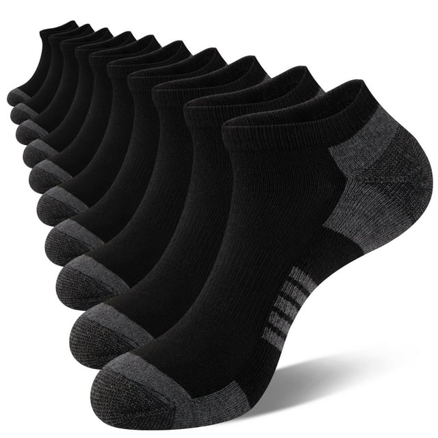 Calcetines COOVAN para hombre, 10 pares, cómodos y de corte bajo