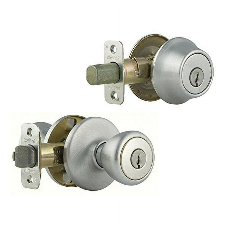 Kwikset 690 Tylo Keyed Entry Knob And Sgl Cyl Deadbolt Combo Pack