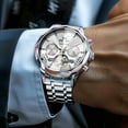 thumbnail image 5 of OLEVS Automatic Watches for Men Luxury Dress Waterproof Self Winding Mechanical Chronograph Diamond Stainless Steel Luminous Date Skeleton Tourbillon Mens Watches Gift Reloj Para Hombre, 5 of 14