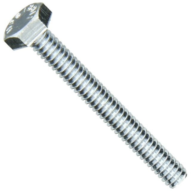 Steel Hex Bolt, Grade 5, Zinc Plated Finish, Hex Head, External Hex Drive, Meets ASME B18.2.1/SAE J429, 6" Length, Partially Threaded, 5/8"-11 Threads (Pack of 5)