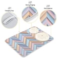 thumbnail image 3 of Yayeee Dish Drying Mat for Kitchen Counter 16"x18" Microfiber Absorbent Pad, Purple Geometric, 3 of 7