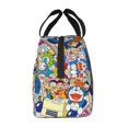 thumbnail image 4 of Cute Cartoon Anime Lunch Bag With Zipper Waterproof And Reusable Cooler Tote Lunch Box For School/Office/Picnic/Work, 4 of 5