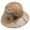 Khaki, variant on WEIYLL Women Sun Hat Holiday Summer Beach Visor Thin Mesh Bucket Sunshade Portable Lightweight Headwear Cap