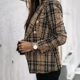 thumbnail image 3 of ZOELNIC Womens Lightweight Blazers Casual Long Sleeve Double Breasted Open Front Blazer Jackets Work Suits, 3XL, 3 of 4