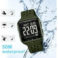 thumbnail image 3 of Men's Sports Watches Waterproof Military Digital Watches for Men with Multifunction Alarm Dual Time Zones Stopwatch, 3 of 13