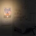 thumbnail image 2 of Yayeee 2-Pack Plug in LED Night Lights with Light Sensors Motion Detectors, Pink Leaves, 2 of 7