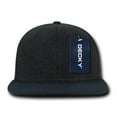 thumbnail image 4 of Decky 1087 6 Panel High Profile Structured Melton Snapback Hat-Charcoal/Navy, 4 of 6
