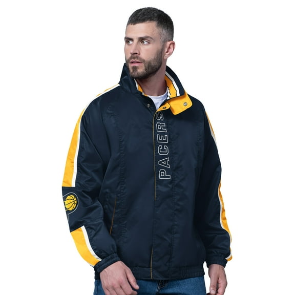 Men's Starter  Navy Indiana Pacers Freestyle Lightweight Full-Zip Jacket