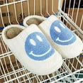 thumbnail image 3 of Pantoufles Fluffy Smiley Face, Pantoufles Rétro Smiley Face Douces en Peluche Confortables et Chaudes à Enfiler, Pantoufles en Peluche Moelleuses Smiley Face pour Femmes et Hommes à Mémoire de Forme, 3 of 5