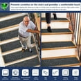 thumbnail image 5 of 8 X 30 15 Pack Non Slip Stair Carpet Treads For Wood Steps Indoor Stair Mats Covers With Adhesive AntiSlip Stair Runner Rug For Elders And Dogs, 5 of 7