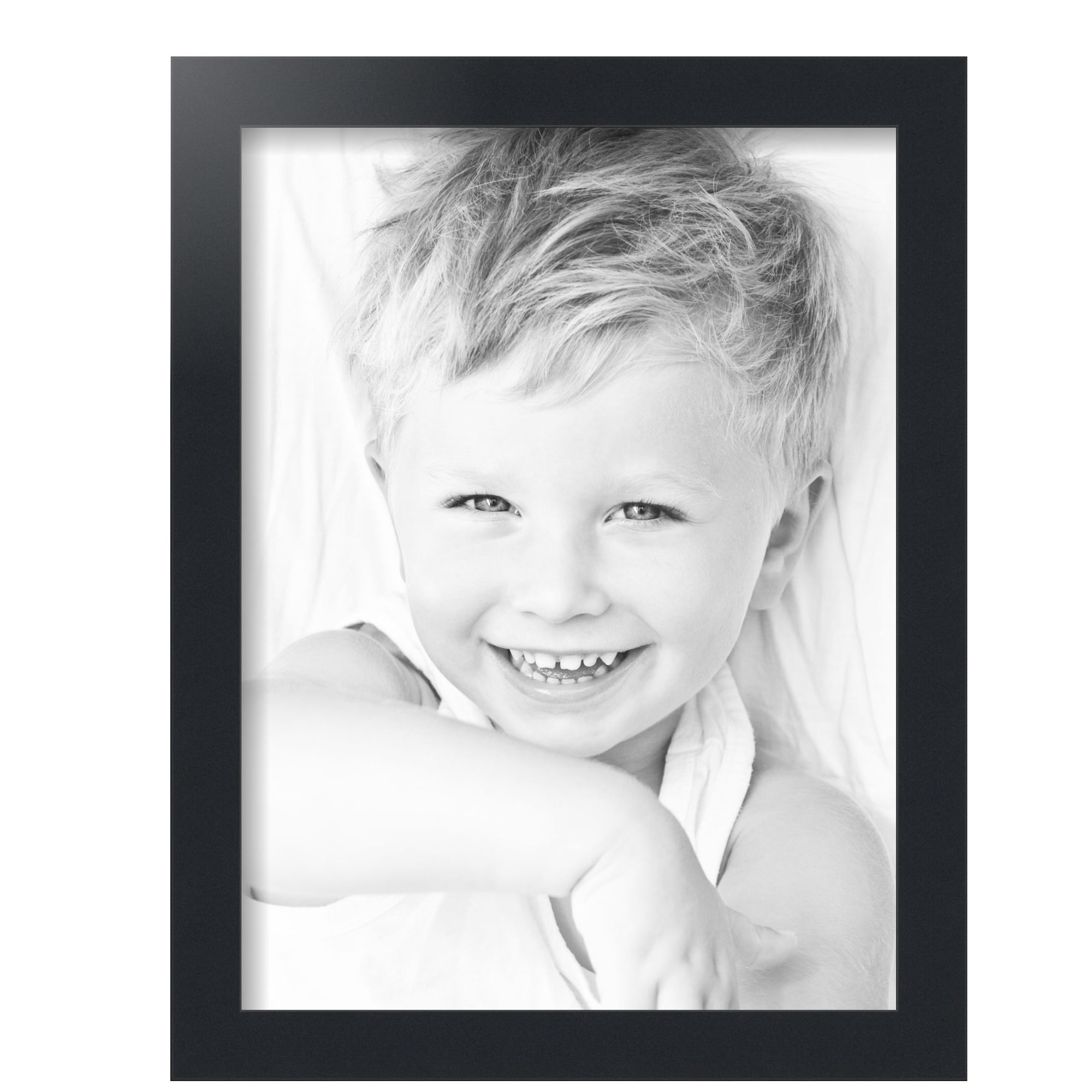 ArtToFrames 12" x 16" Black Picture Frame, 12x16 inch Black MDF Poster Frame (WOM-3943), 4 Pack