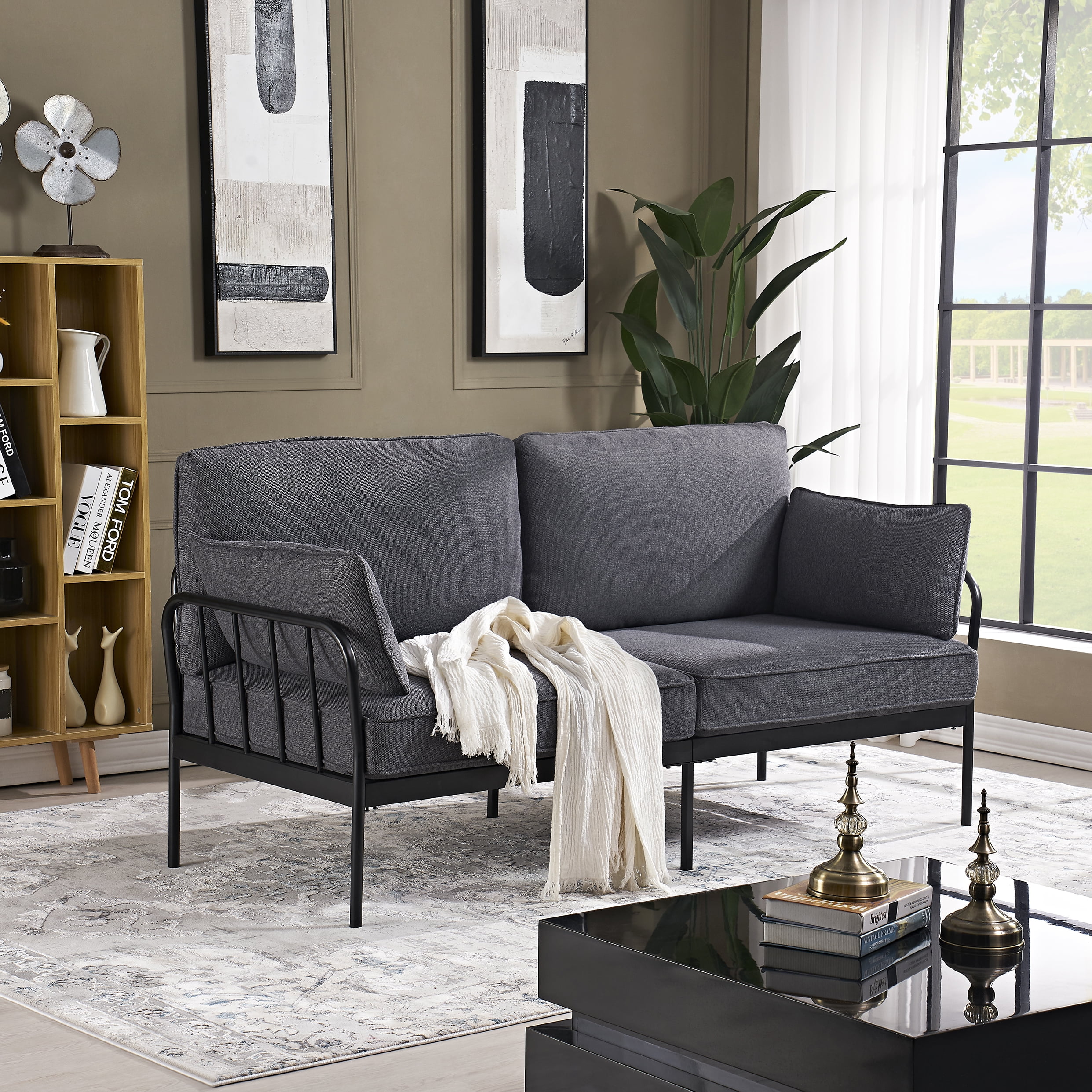 Steel Frame Sofa Set Baci Living Room