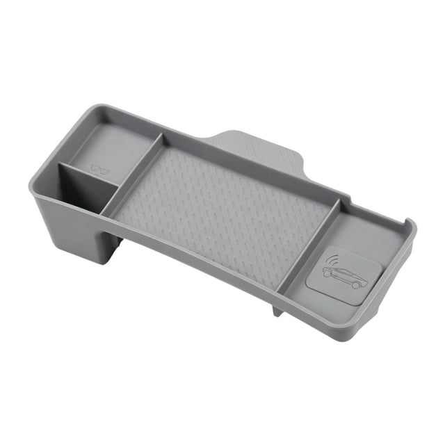 Bandeja organizadora oculta de silicona para la consola central del Tesla Model Y Model 3 Gris