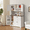 White+Retro Top, variant on 67.7" Kitchen Pantry Cabinet with Microwave Shelf,Asofer Farmhouse Coffee Bar Cabinet with Versatile Storage & Door Shelves & Adjustable Shelves for Dining Room,All White