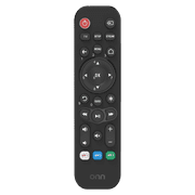 onn. Universal 3-Device Remote, Black, Compatible for TV, Streaming, Soundbar