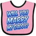 thumbnail image 3 of Inktastic Will You Marry My Daddy (blue) Boys or Girls Baby Bib, 3 of 4