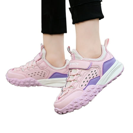 

RUICUW Children Outdoor Versatile Sports Shoes Breathable Mesh For Girls And Boys Non Slip Mountain Climbing Shoes Soft Soles Girls Running Shoes 11-11.5 Years