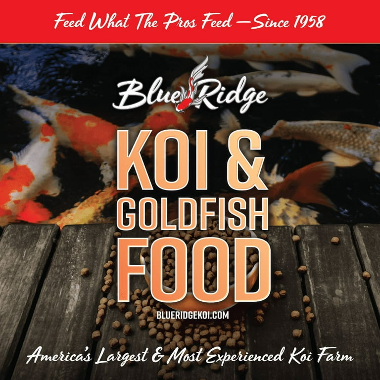 Blue ridge koi top and goldfish food