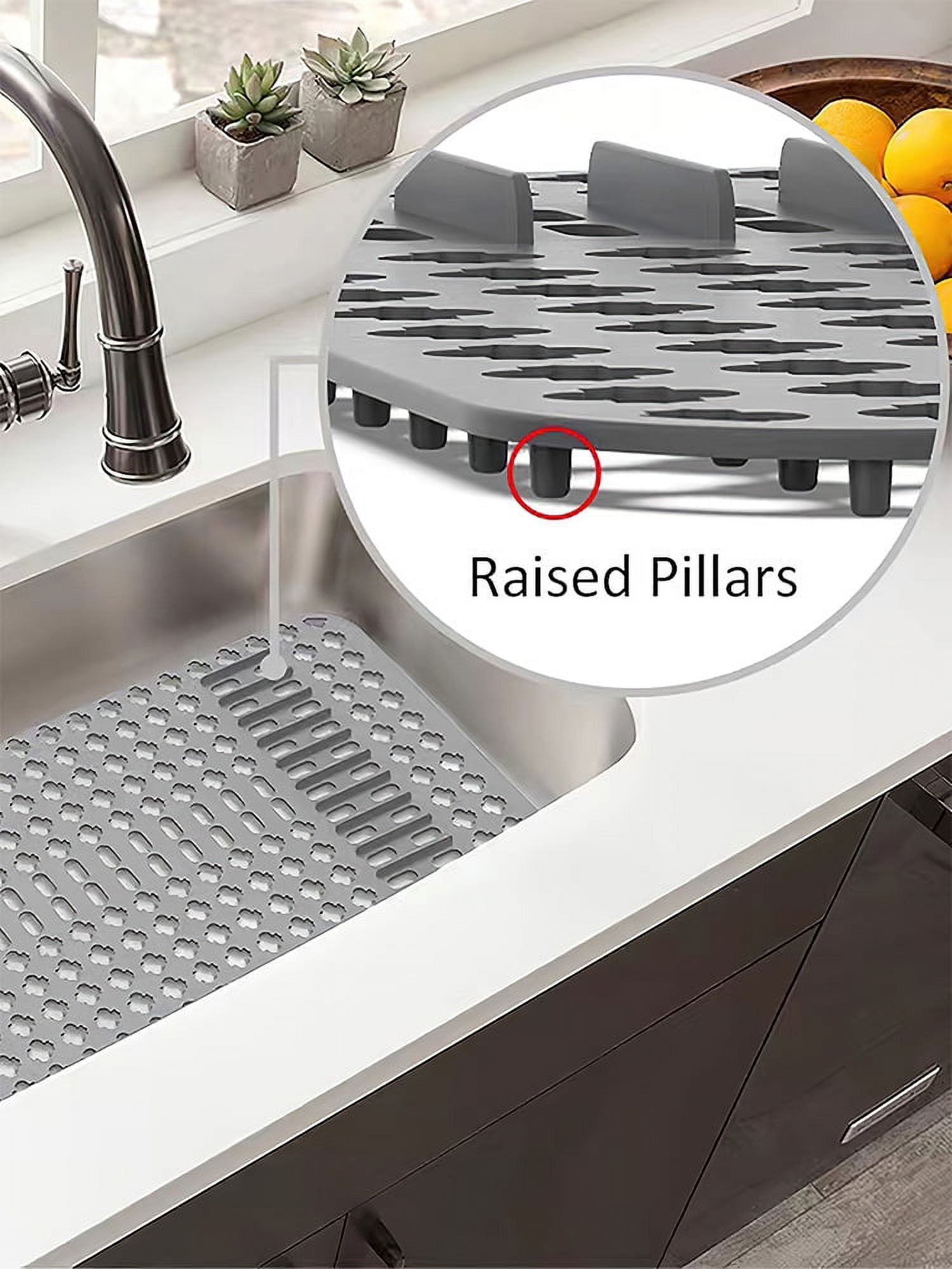 Jetcloudlive Large Silicone Sink Liner 28 x 14 Cuttable Heat Resistant Non slip Home Kitchen Accessory Walmart