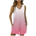 thumbnail image 3 of Bvxeep Women's Summer Pocket Camisole Shorts Romper with Romper Shorts, 3 of 8