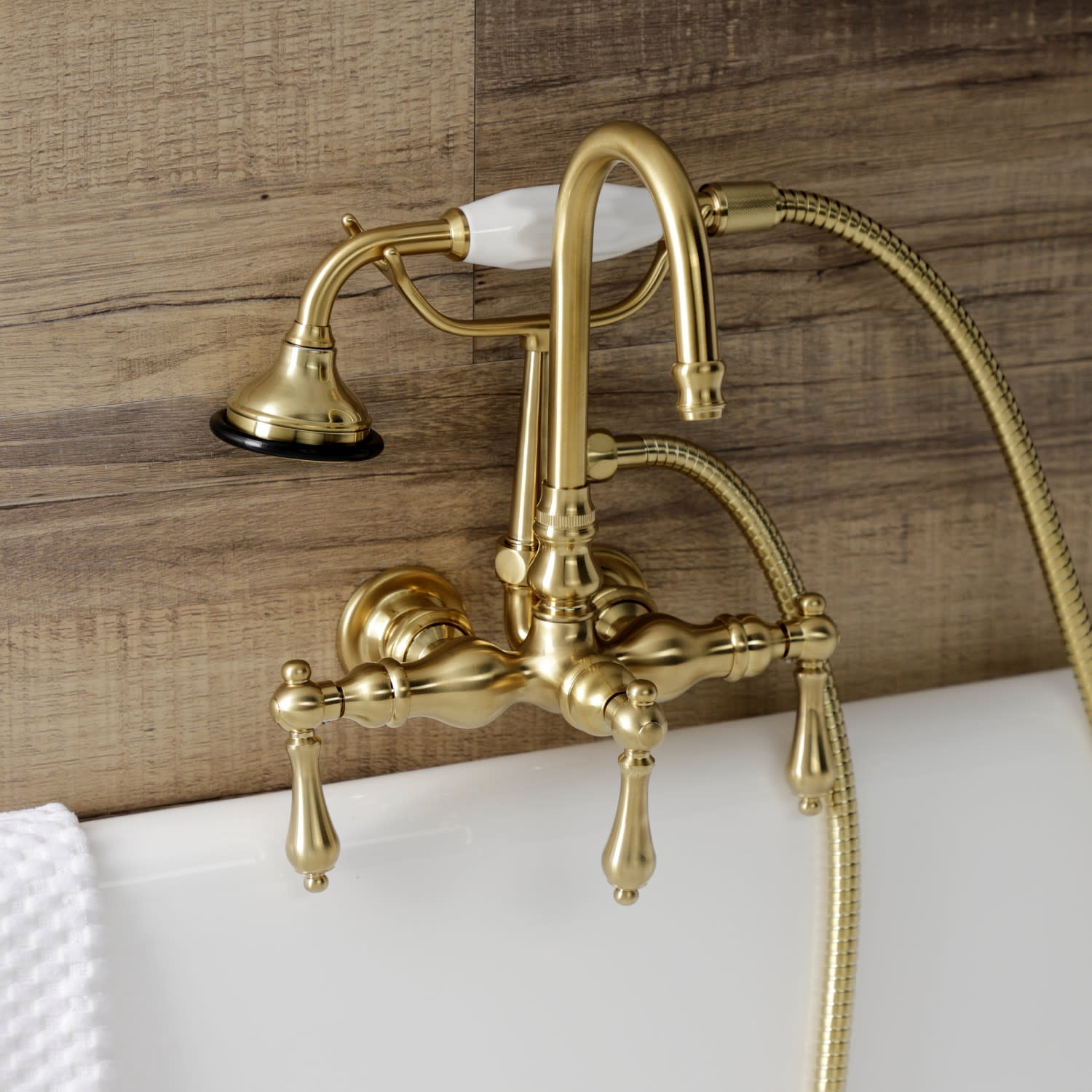 Kingston Brass AE7T8 Wall Mount Clawfoot Tub Faucet AE7T8