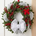 thumbnail image 4 of JeashCHAT Metal Mesh Ribbon with Foil, 10.23 inch x 32.81 feet Each Roll, Deco Mesh Ribbon for Christmas Tree, Wreaths, Swags, Centerpieces Decorating and Gift Wrapping, 4 of 6