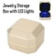 thumbnail image 4 of Caja de lujo para anillo, colgante y collar, estuche de boda, regalo de joyería con luz LED para propuesta (caja para anillos), 4 of 14
