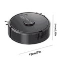 thumbnail image 2 of PureCasa Household Smart Robotic Vacuum with 1000Pa to 1500Pa Suction Power, USB Charging, 2024 New Home Appliance Intelligent Mini Robot Vacuum Cleaner, 7.1"x7.1"x2.2", 1PC, Black, 2 of 9