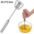 thumbnail image 2 of Batidores De Acero Inoxidable, Batidor De Huevos Semiautomático, Fácil De Usar Y Ahorra Mucha Energía Al Batir, Mezclar Y Revolver Para La Cocina, Batidor Fácil, 2 of 4