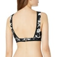 thumbnail image 2 of Tommy Hilfiger BLACK WHITE FLORAL Mesh-Trim Floral Bikini Swim Top, US X-Small, 2 of 3