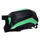 thumbnail image 4 of Mochila impermeable Bolsa de almacenamiento de gran capacidad Cáscara dura de PU con tira reflectante para montar Acampar Senderismo Estilo de fibra de carbono verde, 4 of 11