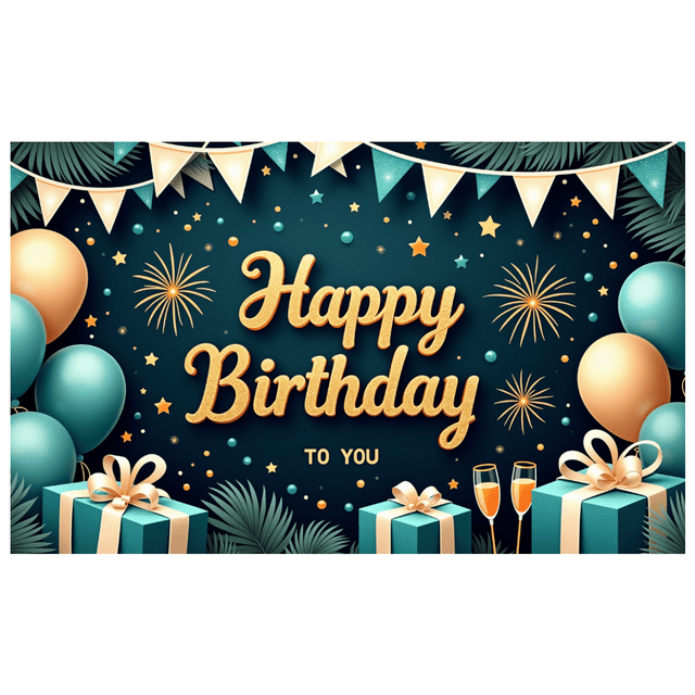 Decorative Design Banner Balloon Decoration Birthday Party Backdrop for Birthday Party Event Decoration Indoor