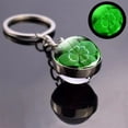 thumbnail image 1 of 1 llavero de trébol de la suerte con forma de trébol de cuatro hojas, colgante de bola de cristal, para el Día de San Patricio, regalo de Pascua, bolsa de regalo, regalo de cumpleaños, fiesta, colgant, 1 of 7