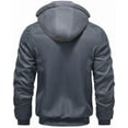 thumbnail image 2 of KVE Men's Faux Leather Jacket Waterproof Motorcycle Bomber Jacket Vintage PU Moto Biker Coat Dark Grey XX-Large, 2 of 9