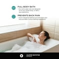 thumbnail image 5 of Fine Fixtures  Tile-In White Fiberglass/Acrylic Soaking Bathtub with Built-in Tile Flange Right Hand Drain 60x32, 5 of 13