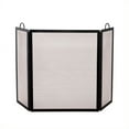 thumbnail image 1 of Uniflame, S-1505, Large 3 Fold Black Wrought Iron Screen, 1 of 2