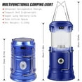 thumbnail image 3 of CUITING Lanterns  Camping Lantern  Solar Lantern Flashlights Charging for Phone  Rechargeable Led Camping Lantern  Collapsible & Portable for Emergency  Hurricanes  Power Outage  Storm (B, 3 of 9