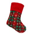 thumbnail image 2 of Classic Christmas Stocking. Red Christmas Tree Hanging Stockings with White Snowflakes Decoration for Family Christmas Holiday Xmas Gift (Small 9 Inch), 2 of 6
